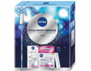 Nivea Sada Hyaluron Heroes: vyplňující sérum 15 ml + denní krém proti stárnutí SPF30 50 ml + hydratační balzám na rty 4,8 g
