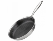 Elitehoff OCELOVÁ PÁNEV 28 CM S VOŠTINOVÝM POVLAKEM E-7549