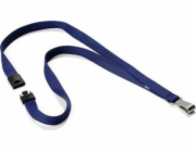 Durable Odolná šňůrka na identifikační odznak s karabinou 15x440mm ODOLNÁ MĚKKÁ BARVA 812728 tmavě modrá 10ks