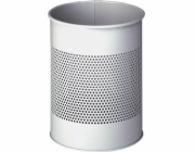Durable Odolný odpadkový koš Kulatý kovový / prolamovaný odpadkový koš 15L 331010 šedý