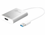 j5create USB adaptér j5create JUA354 externí USB grafická karta stříbrná
