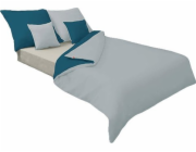 Multitex Ložní prádlo 140 x 200, 2dílné, saténové, oboustranné, zlaté, 17