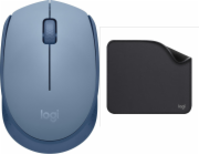 Logitech Myš M171 modrá (910-006866) + řada Studio - grafitová (956-000049)
