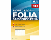 Argo Lesklá polyesterová fólie s lepidlem A4, 10 kusů (434020)