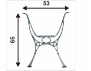 NoName Nízká noha pro zahradní stůl C