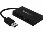 StarTech.com 4 Port USB 3.0 Hub, USB Type-A Hub with 1x USB-C & 3x USB-A (SuperSpeed 5Gbps), USB Bus or Self-Powered, Portable USB 3.1/USB 3.2 Gen 1 BC 1.2 Charging Hub w/ Power Adapter - Windows/macO