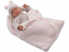 Llorens Panenka - Miminko v růžovém zavinovačce, 42 cm (7...