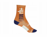 RH+ Ponožka Logo 15 ORANŽOVÁ/TMAVĚ MODRA/BÍLÁ ECX9107 36W L/XL