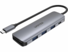 Unitek USB HUB 1x SD 1x USB-C 1x microSD + 3x USB-A 3.1 G...