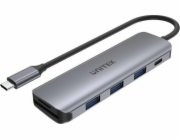 Unitek USB HUB 1x SD 1x USB-C 1x microSD + 3x USB-A 3.1 Gen 1 (H1107C)