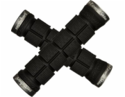 Lizard Skins Řídítka rukojeti LIZARDSKINS NORTHSHORE LOCK-ON, šedé, 130 mm, černé (NOVINKA)