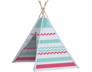 JOHN GMBH Dřevěný stan týpí modro-černý John