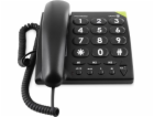 Doro Pevná linka Doro PhoneEasy 311C, černá