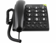 Doro Pevná linka Doro PhoneEasy 311C, černá