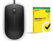 Dell Myš MS116 (570-AAIR) + Norton 360 Standard 1 zařízení 12 měsíců (21408666)