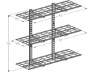 Ergosolid PG33B - Závěsná kovová garážová police Solid do...