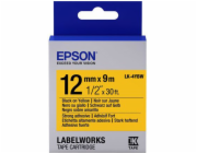 Epson LK-4YBW, silně lepicí páska, černá na žluté, 12 mm x 9 m (C53S654014)