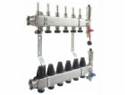 Ferro 14cestný rozdělovač z nerezové oceli s průtokoměry,...