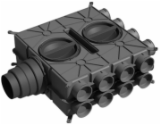 Wolf-Garten Rozdělovač vzduchu Wolf DN 125-180 16 trysek DN75 s 8 krytkami