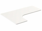 Powerton Rohová deska psacího stolu, bílá, 160x110-60x2,5...