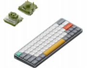 Nuphy - Air60 V2 Bezdrátová mechanická klávesnice - Bezdrátová tenká mechanická klávesnice Lunar Gray Mech