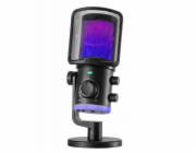Fifine Studiový kondenzátorový mikrofon AM6 s RGB potlačením šumu