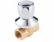 Ferro Skrytý kulový kohout, vnitřní závit s knoflíkem a rozetou, 3/4", F-Power