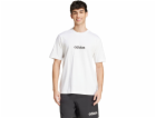 Adidas Pánské tričko Essentials Linear Single bílé JE9000 M