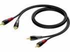 Procab Kabel ML CLA800/20, 2 x RCA (samec) na 2 x RCA (sa...