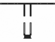 Hagor HAGOR Poly Display-Adapter 140-191cm 55-75 Zoll fuer Poly Studio a Poly Studio X50 Kamery VESA max. 800mm hoehenverstellbar