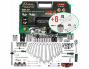 Rockforce Sada nářadí 125+6dílná 1/4, 3/8, 1/2 Premium