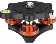 K&F Profesionální video závitová hlava 15 kg LP-48 hliníková 2x vodováha / KF31.104