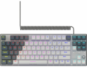 Lorgar Azar 514 Drátová mechanická herní klávesnice, RGB, bílá