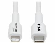 Tripp Lite Kabel Lightning na USB-C 1m bílý (M102AB-01M-WH)