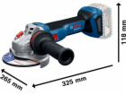 Bosch GWS18V-11 ÚHLOVÝ BROUŠÍCÍ PIŠTOL (115 mm karbid)