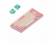 Nuphy - Halo75 v2 Bezdrátová mechanická klávesnice - Bezdrátová mechanická klávesnice Sakura Fizz Mint