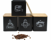 Brunbeste SADA 4 KUCHYŇSKÝCH NÁDOB NA VOĽNÉ PRODUKTY 4263