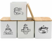 Brunbeste SADA 4 KUCHYŇSKÝCH NÁDOB NA VOĽNÉ PRODUKTY 4264