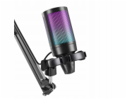 Fifine Herní studiový kondenzátorový mikrofon A6T AMPLIGAME USB RGB PnP