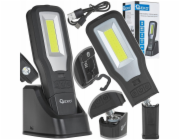 Geko Dílenská lampa POWERBANK s magnetem a nastavením + nabíjecí stanice COB LED 10W + 5W 2000mAh 550lm IP54 (10/20)