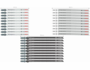 Bosch Sada pilových listů T Pro na hrubé řezání dřeva a kovu 100 mm 30dílná.