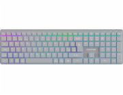 Canyon Bezdrátová klávesnice HKB-W11, UK/US RGB, duální režim, šedá