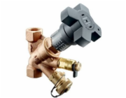 Oventrop Hydrocontrol VTR, vyvažovací ventil, DN 15, 1/2GW, bronz, s měřicím ventilem a kulovým kohoutem