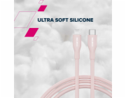 Canyon kabel CLNM60 CL 60W MFI 1m silikonový růžový
