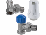 Honeywell Radiátorová sada - rohové provedení DN15 (termostatická hlavice + termostatický ventil + zpětný ventil)