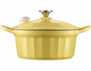 Mellow Yellow BUYDEEM Smaltované litinové nádobí 3,9 l, model CP551, jemně žlutá