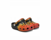 Crocs Dětské dřeváky Classic Flames 210993-0C4 Černé 29/30
