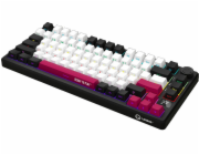 Lorgar KBP7075W Bezdrátová 75% mechanická herní klávesnice Pro Černá/červená EN rozložení