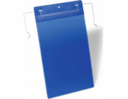 Durable Odolná vertikální úložná kapsa s drátěnými úchyty A4 175307 Modrá 50 ks
