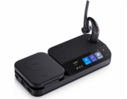 Yealink Yealink BH71-WORKSTATION, bezdrátová sluchátka do uší, kancelář/call centrum, Bluetooth, nabíjecí stojánek, černá